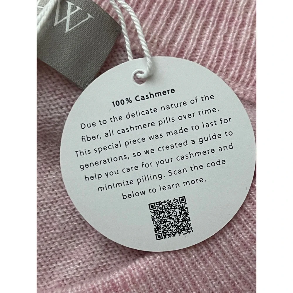 J.CREW Cashmere Relaxed‎ Crewneck Sweater Small Pink NEW Luxury Soft Cozy CB905